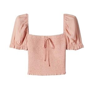 Aritzia Wilfred Puffy Sleeves and Scrunch Material Top in Soft Pink Size M